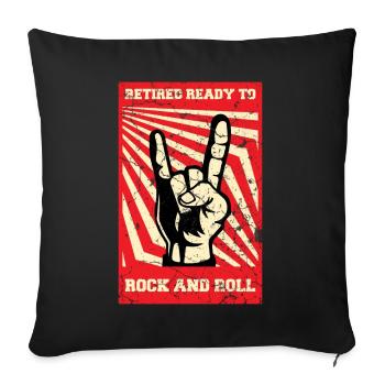 Renter Rock and Roll - Housse de coussin décorative 45 x 45 cm - noir - Devant