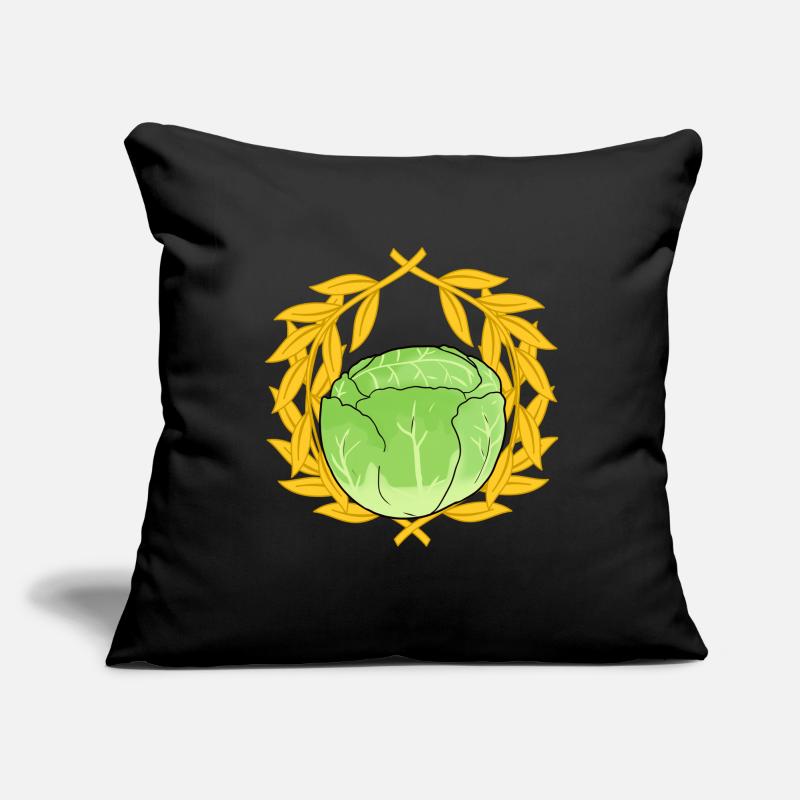 White cabbage cabbage cabbage leafy vegetables vegetables Vegan Sofa pillowcase 17,3'' x 17,3'' (45 x 45 cm)