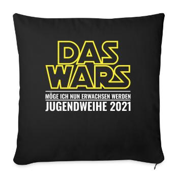 Jugendweihe | Jugendweihe 2021 - Sofakissenbezug 45 x 45 cm - Schwarz - Vorne