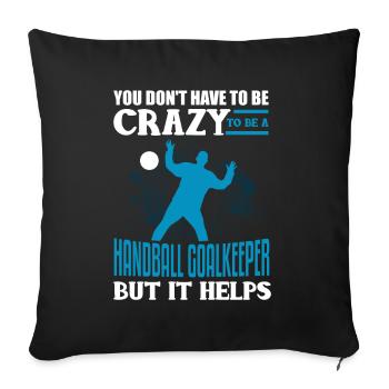 Handball handball de handball équipe ballsport - Housse de coussin décorative 45 x 45 cm - noir - Devant