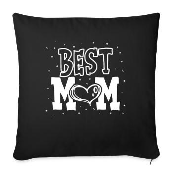 Beste Mama - Sofakissenbezug 45 x 45 cm - Schwarz - Vorne