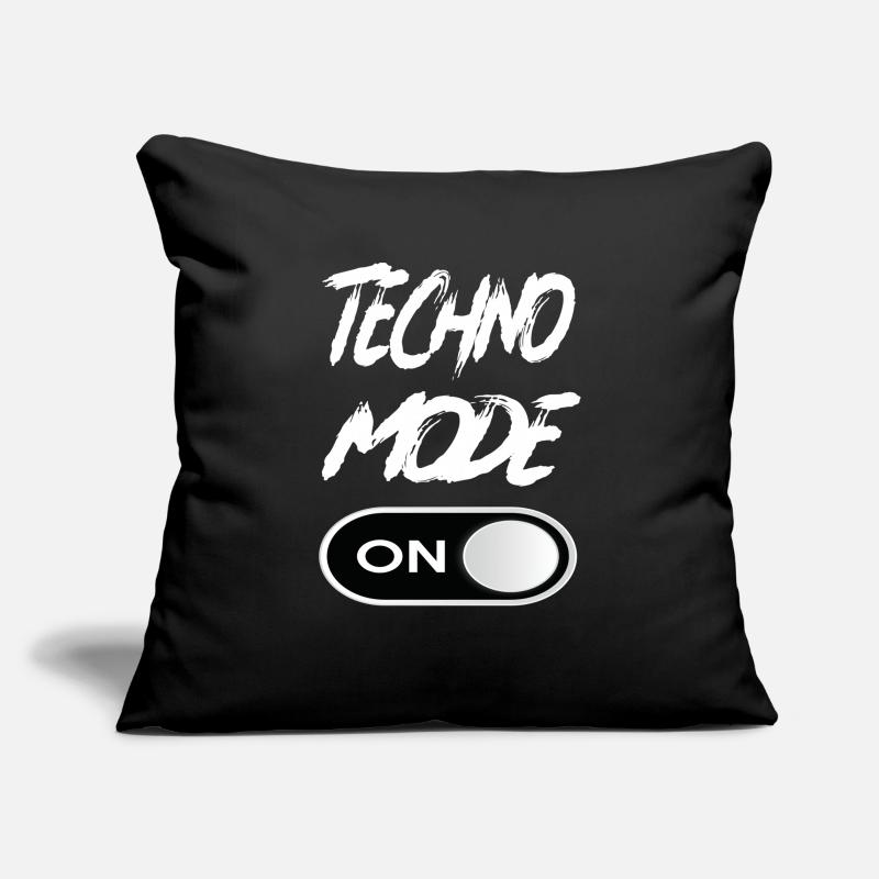Techno Mode On - Techno Techno Music Techno Sofa pillowcase 17,3'' x 17,3'' (45 x 45 cm)