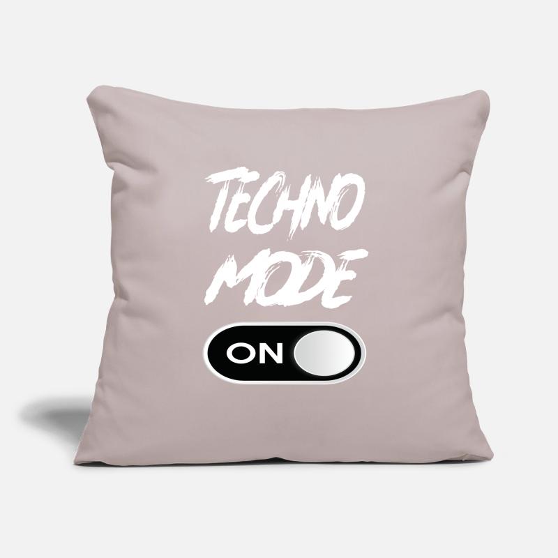 Techno Mode On - Techno Techno Musique Techno Housse de coussin décorative 45 x 45 cm