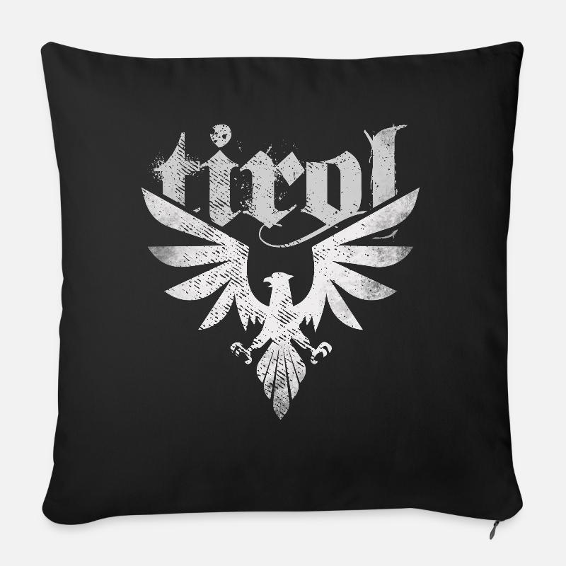 Tirol Tiroler Adler - Sofakissenbezug 45 x 45 cm - Schwarz