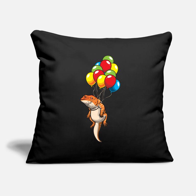 Bartagame mit Luftballons Sofakissenbezug 45 x 45 cm