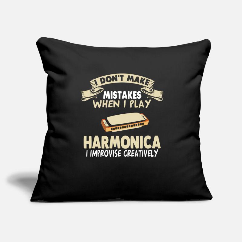 Harmonica Harmonica Harmonica Harmonica Housse de coussin décorative 45 x 45 cm
