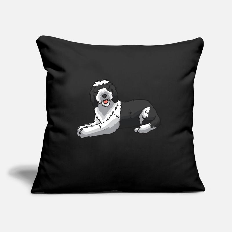 Sheepadoodle Hund Sofakissenbezug 45 x 45 cm