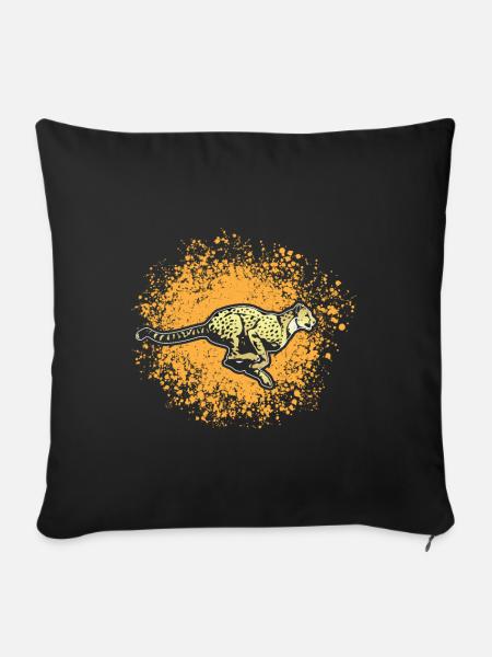 Gepard - Sofakissenbezug 45 x 45 cm - Schwarz