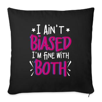 I ist nicht lustig Bi Bisexuelle Stolz Biased - Sofakissenbezug 45 x 45 cm - Schwarz - Vorne
