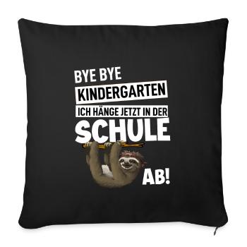 Schulanfang - Sofakissenbezug 45 x 45 cm - Schwarz - Vorne