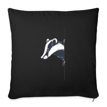 Petit Blaireau - Housse de coussin décorative 45 x 45 cm - noir - Devant