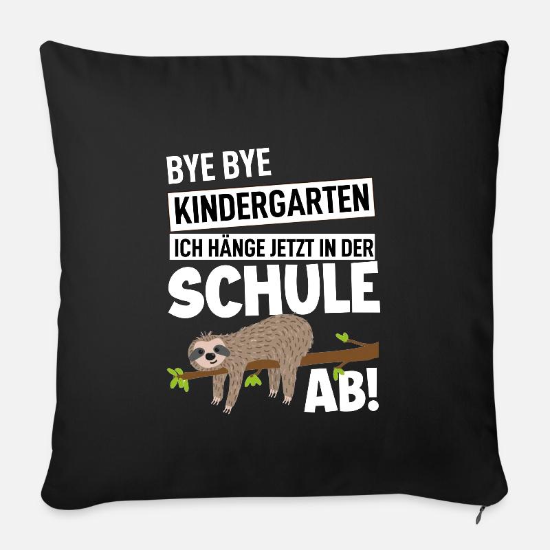 Schulanfang - Sofakissenbezug 45 x 45 cm - Schwarz