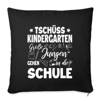 Schulanfang - Sofakissenbezug 45 x 45 cm - Schwarz - Vorne
