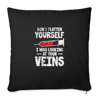 Anesthésie anesthésiste médecin médecin cadeau - Housse de coussin décorative 45 x 45 cm - noir - Devant