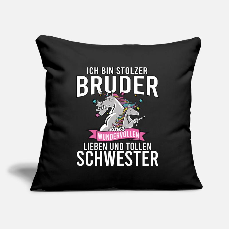 Ich bin stolzer Bruder einer wundervollen Sofakissenbezug 45 x 45 cm
