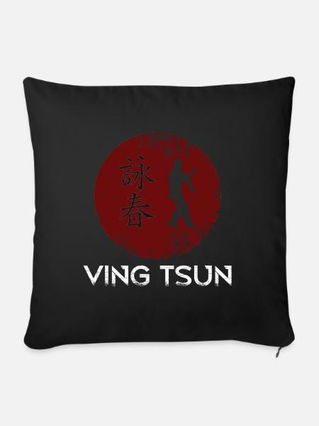 Ving Tsun Kampfsport - Sofakissenbezug 45 x 45 cm - Schwarz