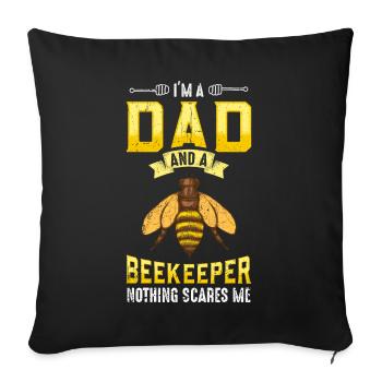 Beekeeper Tshirt Bee Zeidler Beekeeper Hummel - Sofa pillowcase 17,3'' x 17,3'' (45 x 45 cm) - black - Front