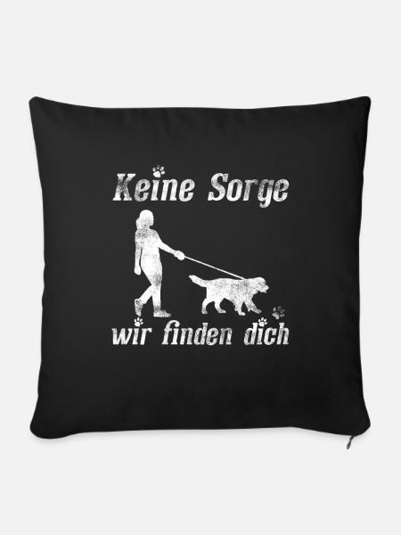 Mantrailing - Sofakissenbezug 45 x 45 cm - Schwarz