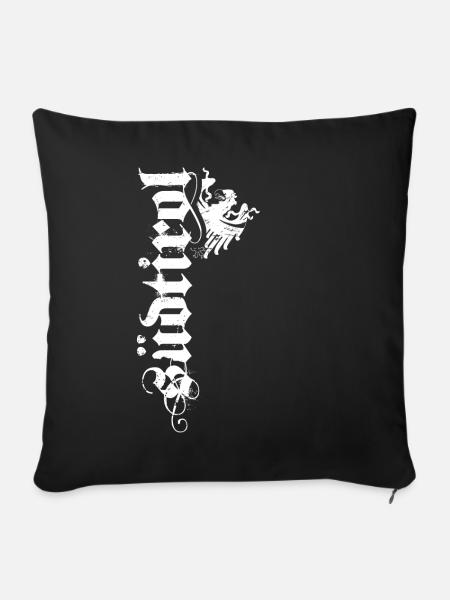 Südtirol Shirt Südtiroler Adler Wappen Tirol Retro - Sofakissenbezug 45 x 45 cm - Schwarz