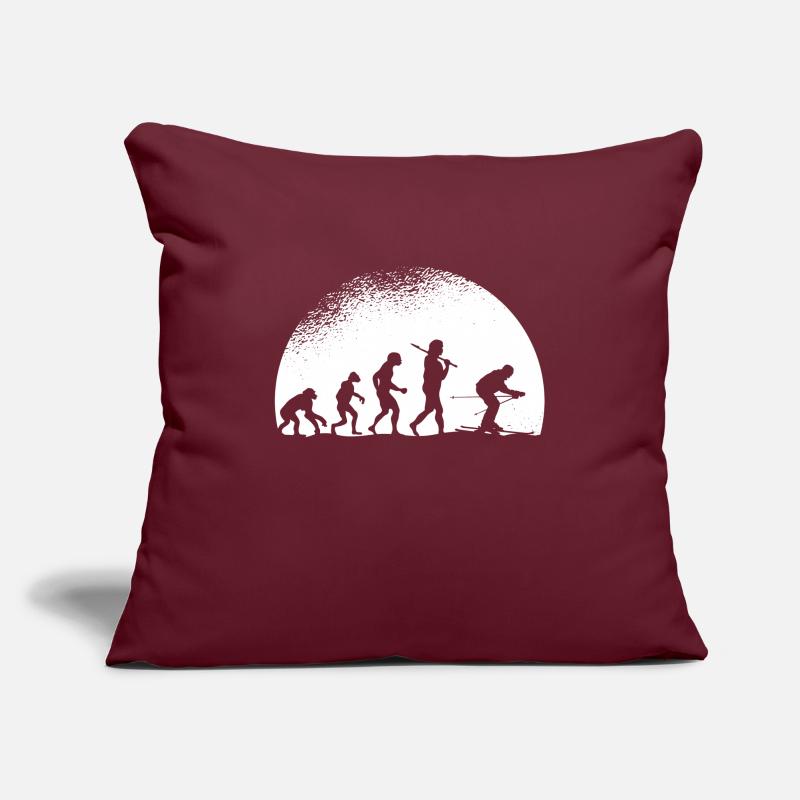 Evolution Ski Housse de coussin décorative 45 x 45 cm