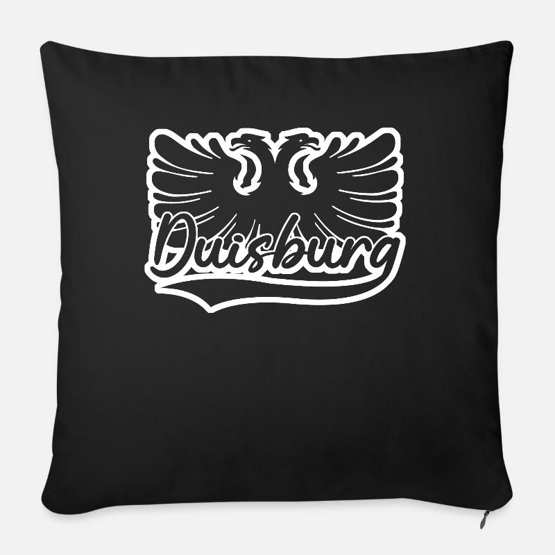 Duisburg Wappen Duisburger - Sofakissenbezug 45 x 45 cm - Schwarz