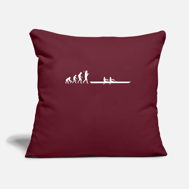 Evolution Aviron Housse de coussin décorative 45 x 45 cm