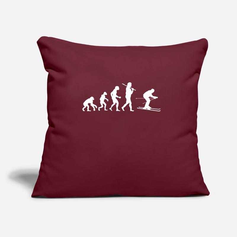 Evolution Ski Housse de coussin décorative 45 x 45 cm