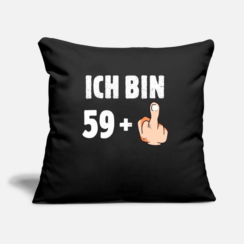 Ich bin 59 plus eins Sofakissenbezug 45 x 45 cm