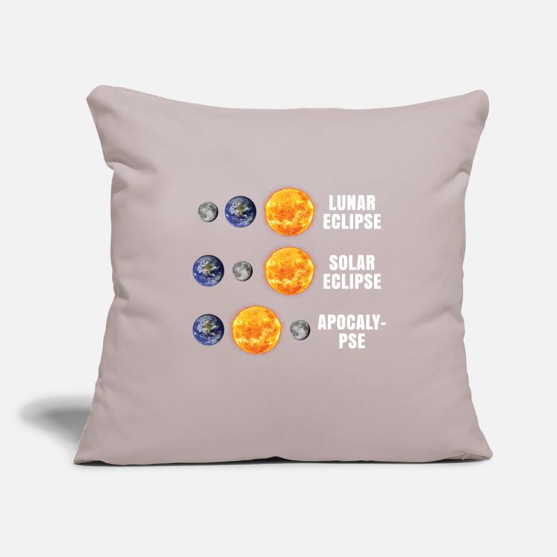 Éclipse de lune Apocalypse Housse de coussin décorative 45 x 45 cm
