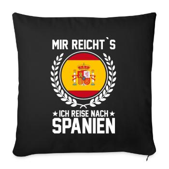 Spanien Teneriffa Spanier Spanierin Spanisch Spani - Sofakissenbezug 45 x 45 cm - Schwarz - Vorne