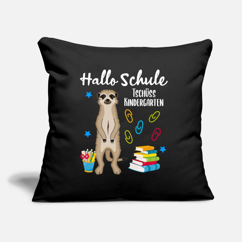 Einschulung Schulbeginn 1. Klasse Erdmännchen Sofakissenbezug 45 x 45 cm