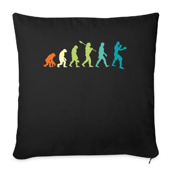 Boxen Boxer Retro Evolution - Sofakissenbezug 45 x 45 cm - Schwarz - Vorne