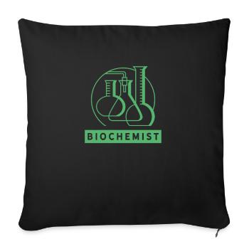 Biochemist BiochemistRy Biochemist - Sofa pillowcase 17,3'' x 17,3'' (45 x 45 cm) - black - Front