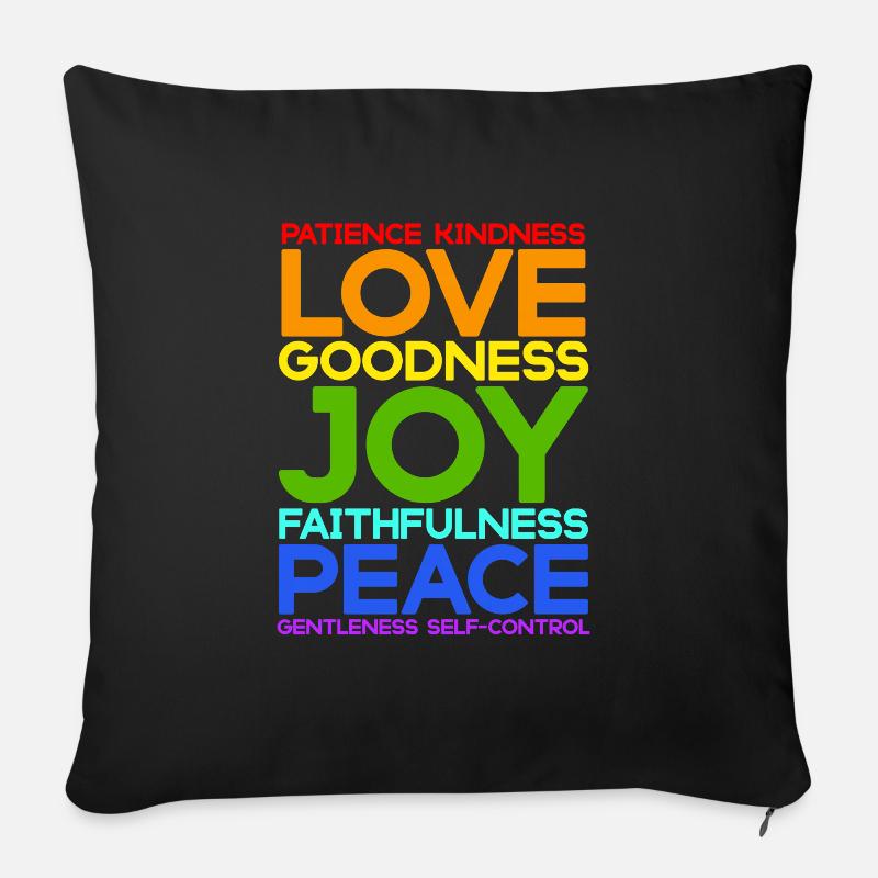 Jesus Jesus Jesus Christlich Christlich Christlich - Sofakissenbezug 45 x 45 cm - Schwarz