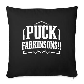 Parkinson Patient Puck Farkinsons - Sofa pillowcase 17,3'' x 17,3'' (45 x 45 cm) - black - Front