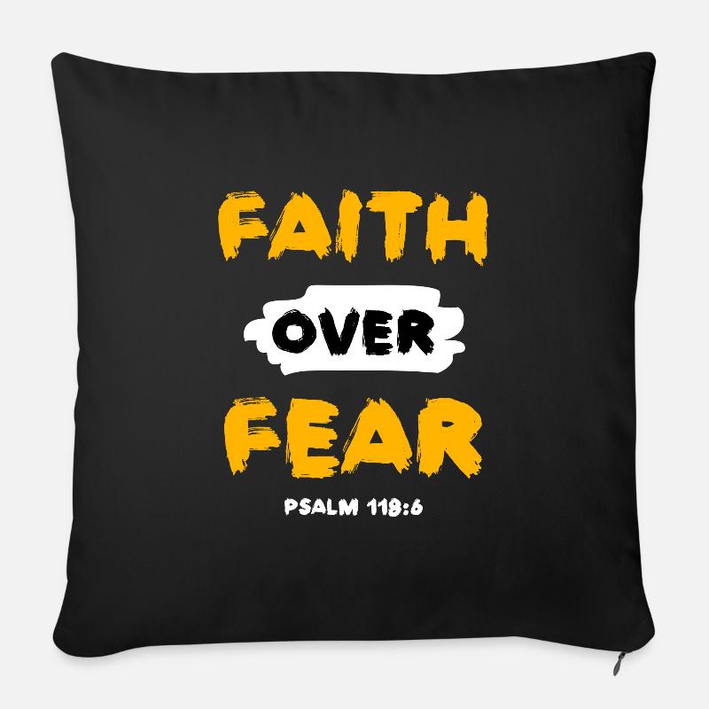 Jesus Jesus Jesus Christlich Christlich Christlich - Sofakissenbezug 45 x 45 cm - Schwarz