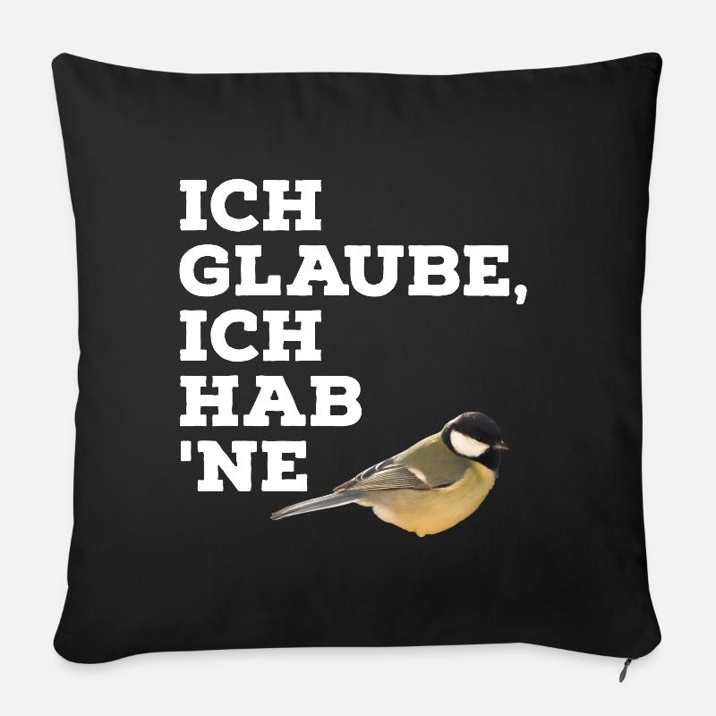 Meise - Sofakissenbezug 45 x 45 cm - Schwarz