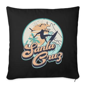 Santa Cruz - Sofakissenbezug 45 x 45 cm - Schwarz - Vorne