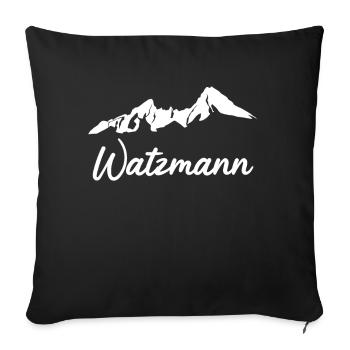 Watzmann Berg Bersteigen Watzmannmassiv - Sofakissenbezug 45 x 45 cm - Schwarz - Vorne