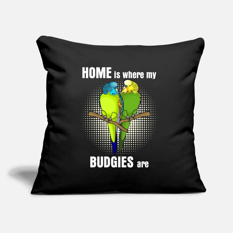 Budgerigar Budgie's Budgerigar Sofa pillowcase 17,3'' x 17,3'' (45 x 45 cm)