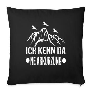 Klettern Kletterer Outdoor Klettern Klettern Seil - Sofakissenbezug 45 x 45 cm - Schwarz - Vorne