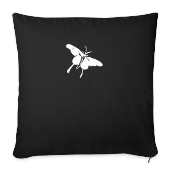 Butterfly Insect Butterflies - Sofa pillowcase 17,3'' x 17,3'' (45 x 45 cm) - black - Front