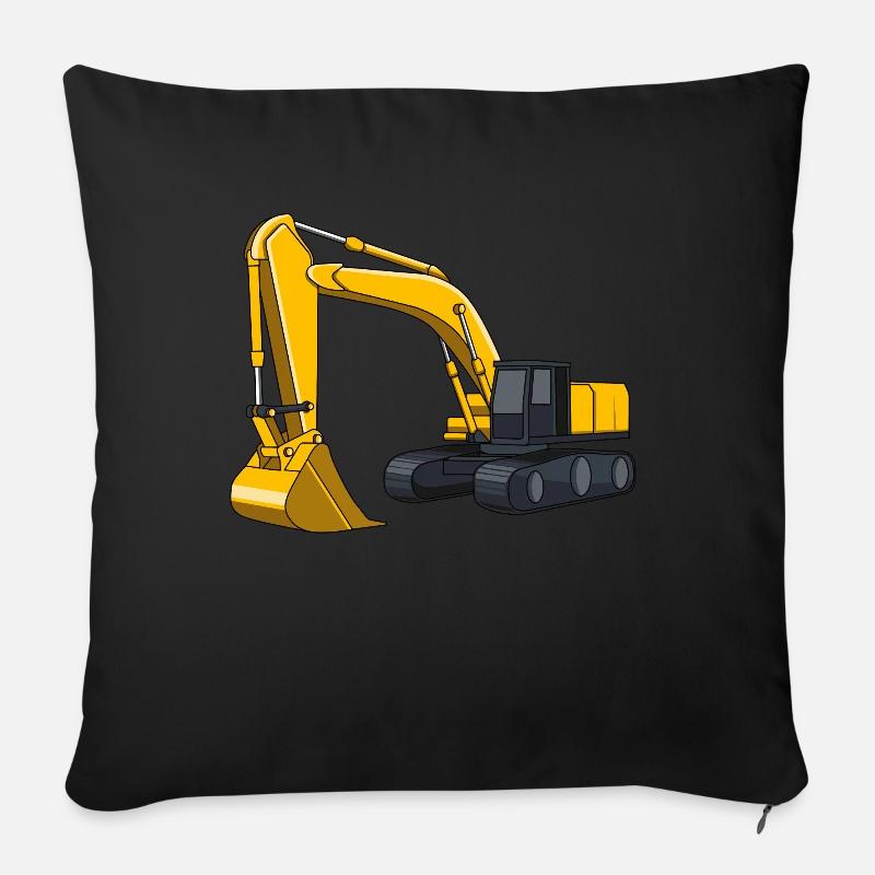 Bagger - Sofakissenbezug 45 x 45 cm - Schwarz
