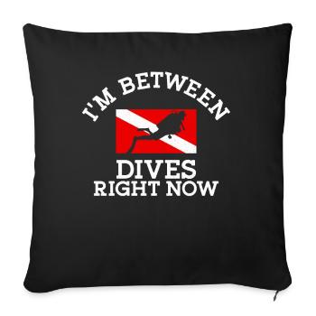 Scuba Diving Diver Down Dive Flag - Sofa pillowcase 17,3'' x 17,3'' (45 x 45 cm) - black - Front