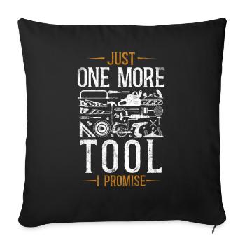 Woodworker Carpenter Tools Vintage - Housse de coussin décorative 45 x 45 cm - noir - Devant