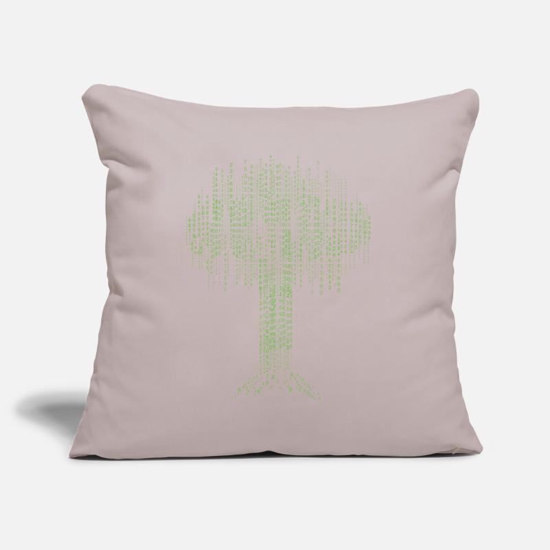 Binary Tree Coding Computer Programmer Developers Sofa pillowcase 17,3'' x 17,3'' (45 x 45 cm)