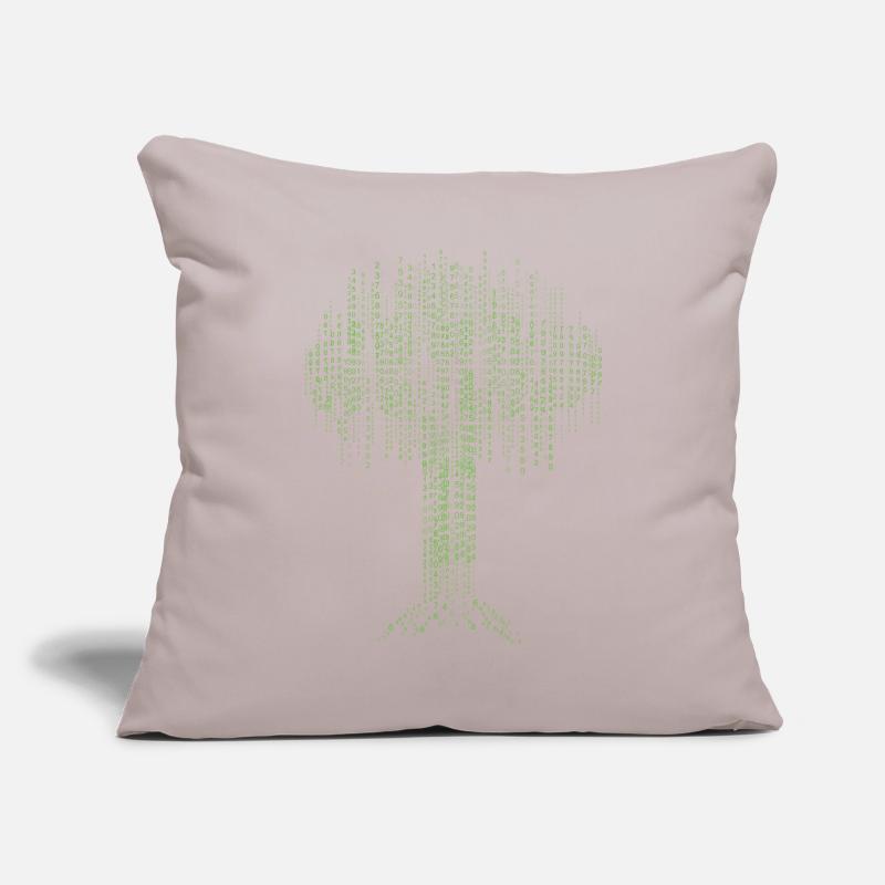 Binary Tree Coding Computer Programmer Developers Sofa pillowcase 17,3'' x 17,3'' (45 x 45 cm)