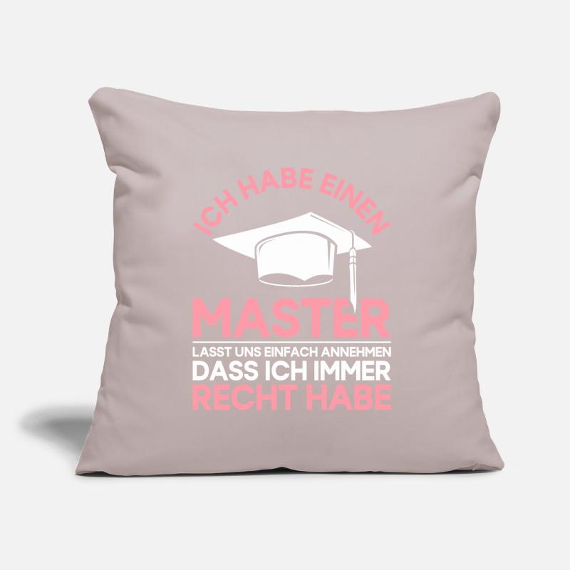 Master Master Master Chapeau Master Drôle de sort Housse de coussin décorative 45 x 45 cm