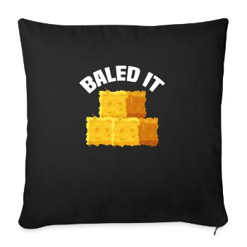Farmer Farmer Farm Farm Gift - Sofa pillowcase 17,3'' x 17,3'' (45 x 45 cm) - black - Front