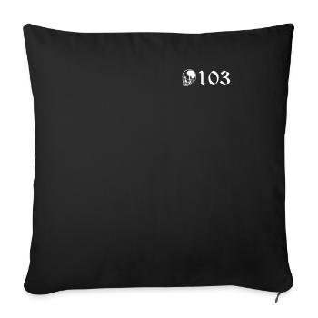 103 skull one hundred three - Sofakissenbezug 45 x 45 cm - Schwarz - Vorne